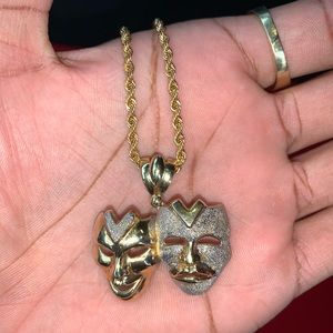 24 inch 10k chain and 10k pendant for sale